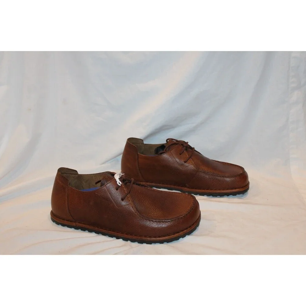 Birkenstock Men's Utti Leather Slip On Casual Shoes Dark Roast EU 42 US 9